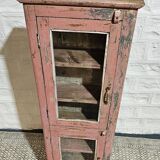 Pink showcase in Burmese teak