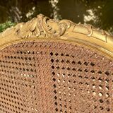 Banquette en Bois Doré Style Louis XV