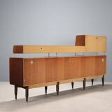 Vintage sideboard in exotic wood, Italian design, 1960s, original