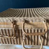 Wicker suitcase