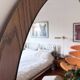 Miroir scandinave XL, 94 cm, années 1960