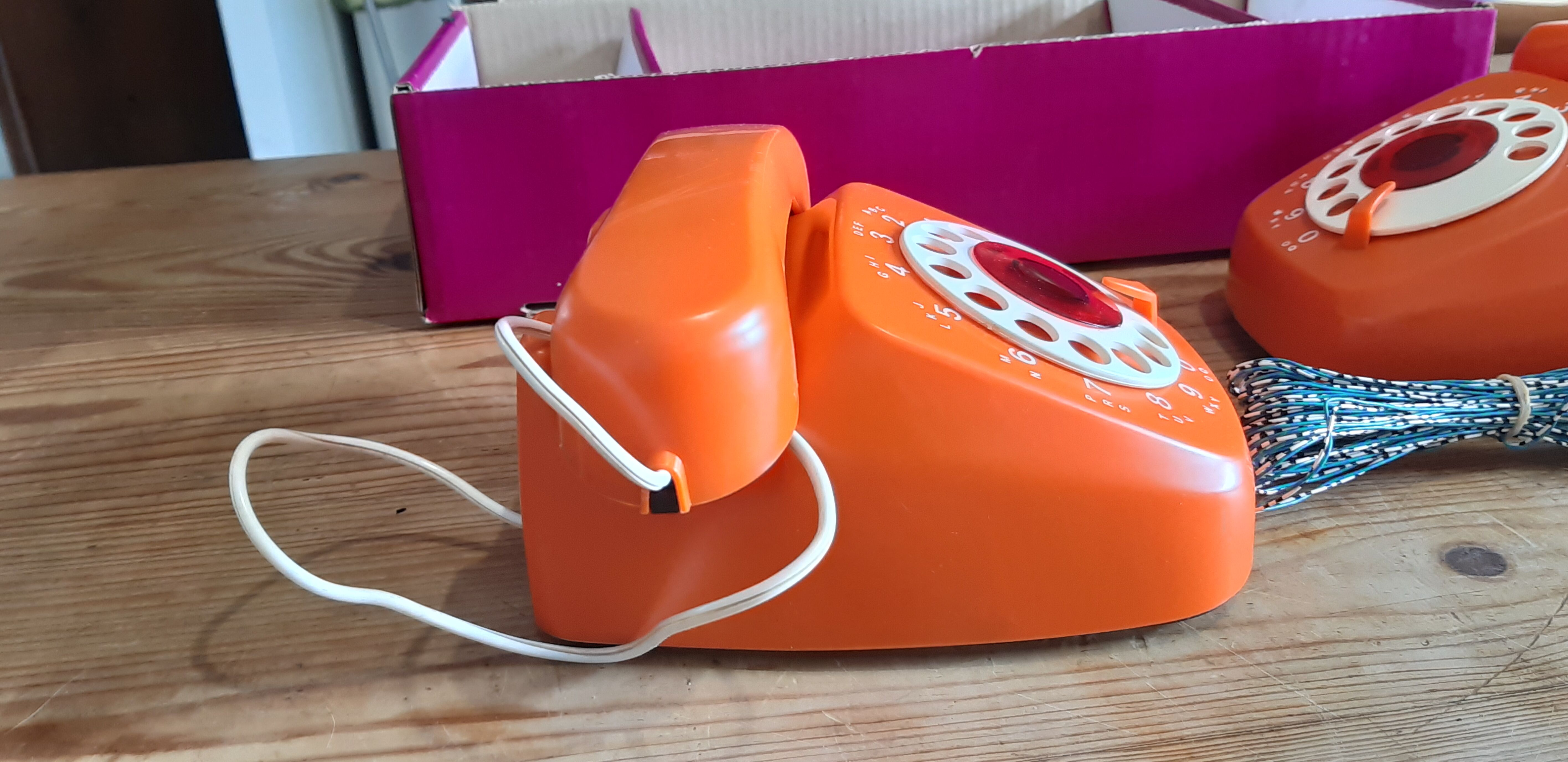 Pair of Vintage Phones , Children's Toy