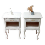 Pair of antique bedside tables