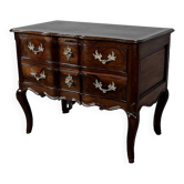 Commode Sauteuse en Amarante et Acajou, époque Louis XV – XVIIIe