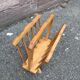 Vintage wooden magazine rack 1960