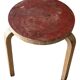 Alvar Aalto Artek Stool 60 Finland 1950s Vintage Birch Original Patina