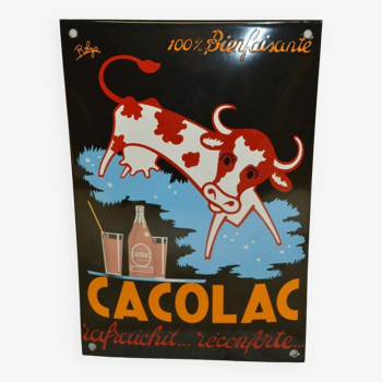 CACOLAC enameled plate