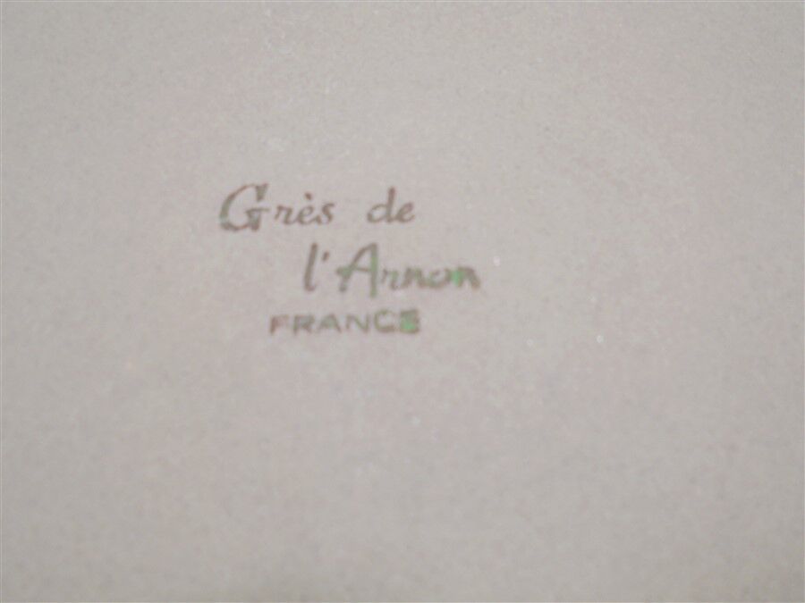 Série de 6 assiettes à dessert en grès