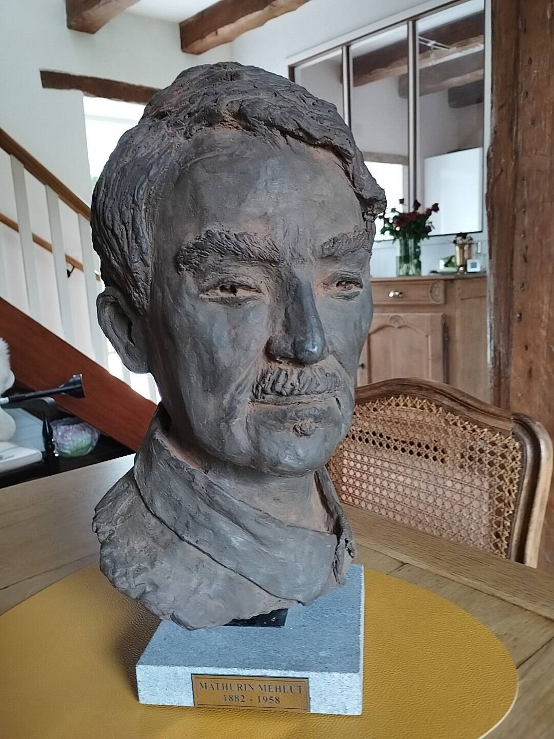 Terracotta bust mathurin meheust