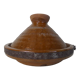 Ancien tajine en terre cuite vernissée