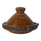 Old glazed terracotta tagine