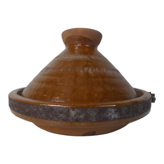 Old glazed terracotta tagine