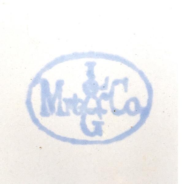 Blue white enamelled aperitif cup