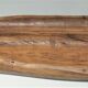 Sculptural cut solid walnut vintage monoxyl