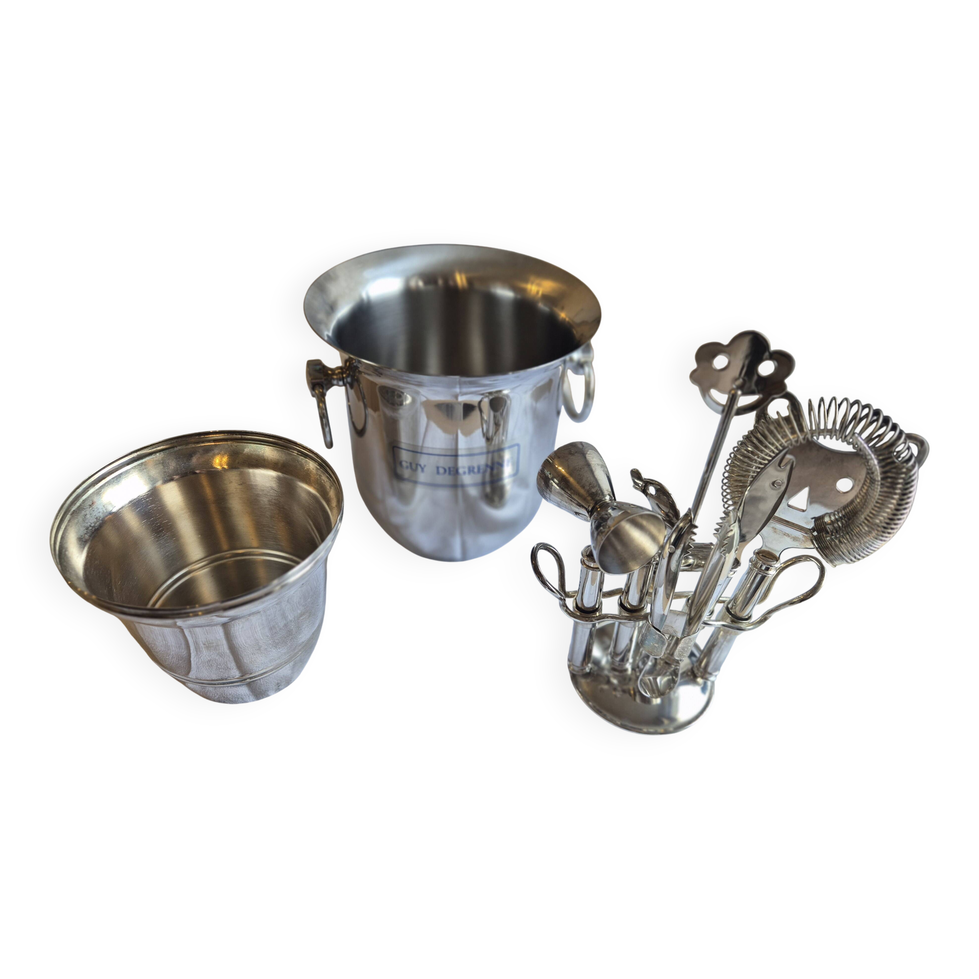 Vintage cocktail service Guy Degrenne – silver-plated – France