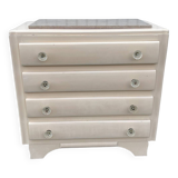 Art Deco chest of drawers with moustache feet, 1930