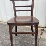 Set of 40 old beech bistro chairs