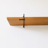Wall shelf L82cm metal and wood