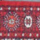 Boukhara-pakistan wool carpet adorned with 5 rows of gel 150 x 92 cm