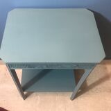 Blue/green art deco side table