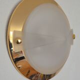 Wall light from the 80s vintage design gold glass