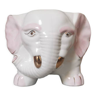 Jardinière eléphant en céramique