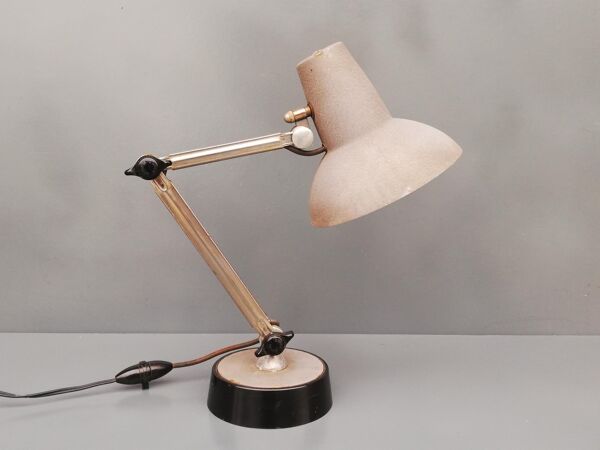 Lampe d'atelier articulée ''super chrome