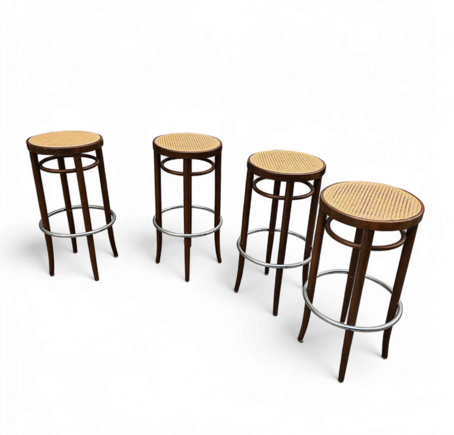 4 x Thonet 82/204 RH stool Height 80 Width 45 cm Price / set of 4 thonet