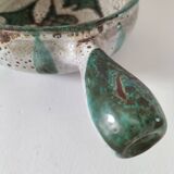 Thistle pattern fondue pot
