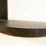 Metal and wood pedestal