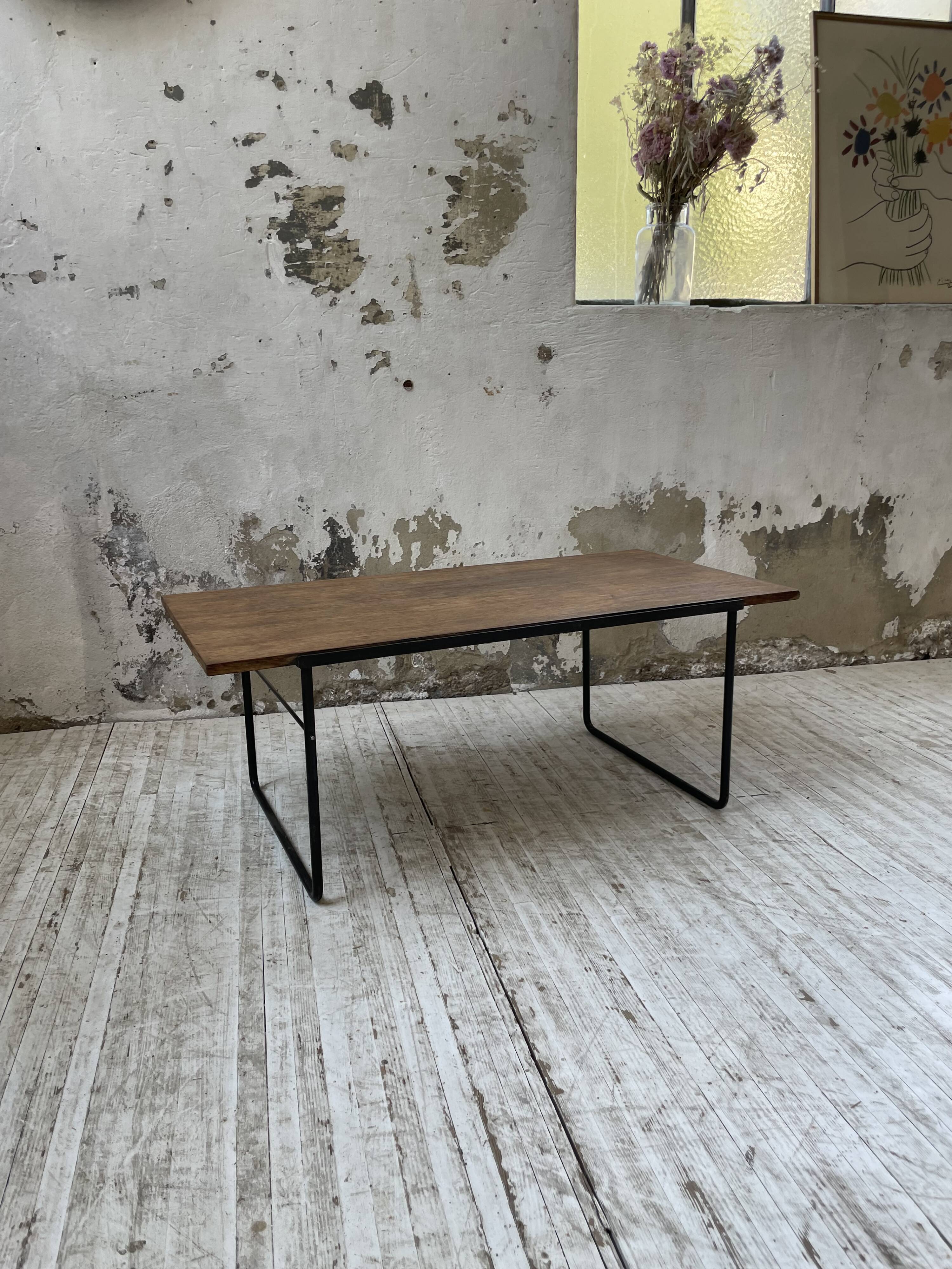 50s modernist oak coffee table
