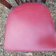 Baumann bistrot chairs wood and red imitation leather