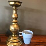 Pair of brass candlesticks