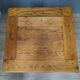 Square solid wood bistro table