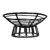 Papasan rattan lounge chair 1970s