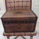 Old wicker trunk