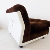 Set of 4 brown Amanta lounge chairs by Mario Bellini for C&B Italia