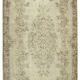 Tapis beige anatolien tissé à la main 177 cm x 300 cm