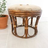 Rattan tabouret