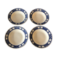 4 hollow plates made of ancient earthenware