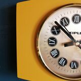 Vintage clock, "Yellow Kiplé" wall clock