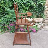 Antique high chair for baby and child