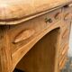 Antique light oak desk from the 1950s with 4 drawers