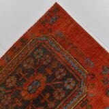 3x9 Pumpink Orange Vintage Turkish Runner Rug, 78x288Cm SK 23570