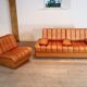 De Sede DS-85 daybed and lounge chair in cognac leather, 1960s