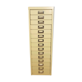 Workbook 15 metal vertical drawers 60