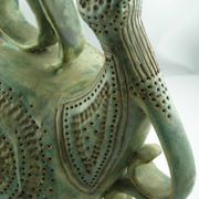 Monogrammed stoneware candlestick – Françoise Chedeville (1940)