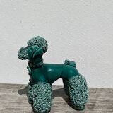 Spaghetti Green Ceramic Poodle Dog