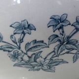Terre de fer soupière fleurs althaea