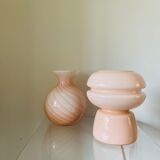 Space age design table lamp, soft pink